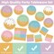 Ice Cream Party Decorations 100Pcs Ice Cream Plates and Napkins for Kids Girls Baby Shower Ice Cream Birthday Party Supplies